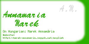 annamaria marek business card